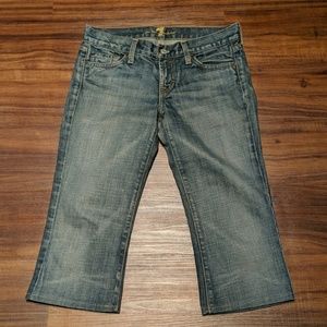 7 for all mankind cropped jeans size 26